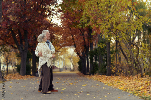 Senior couple standing in park © aletia2011