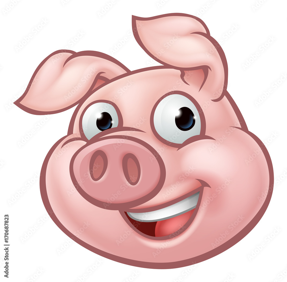 Pig Cartoon Character Mascot Pig Cartoon Character Mascot