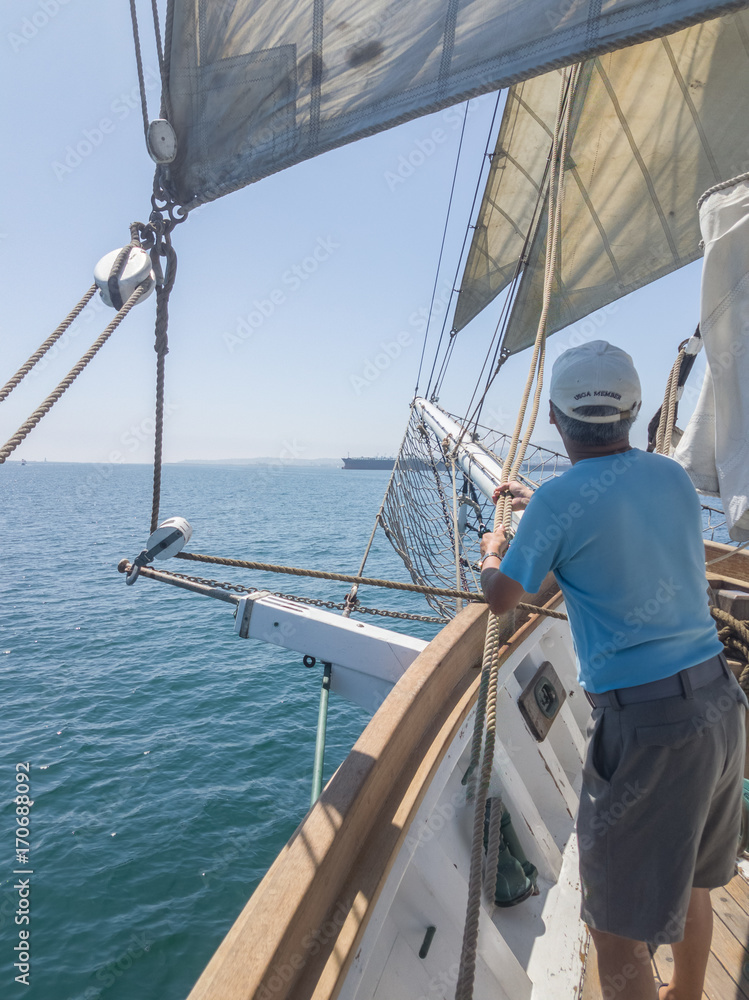 Fototapeta premium tall ship - brigatine