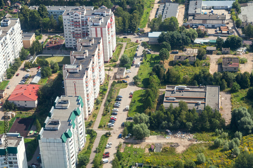 view of residential district in Krasnogorsk town