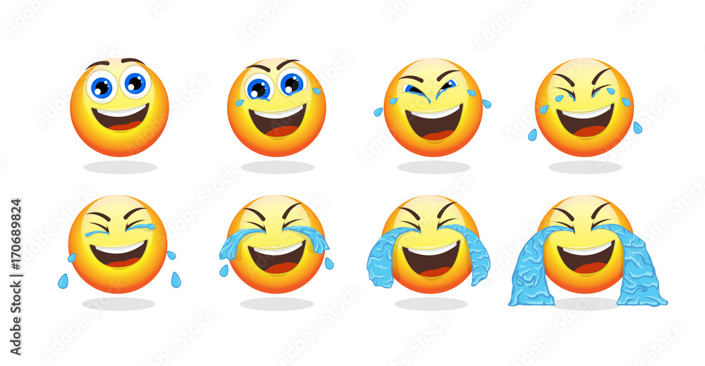 Fototapeta premium Cartoon Emoji Animation Collection
