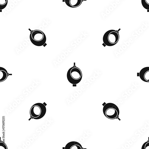 Urinal or chamber pot for men pattern seamless black