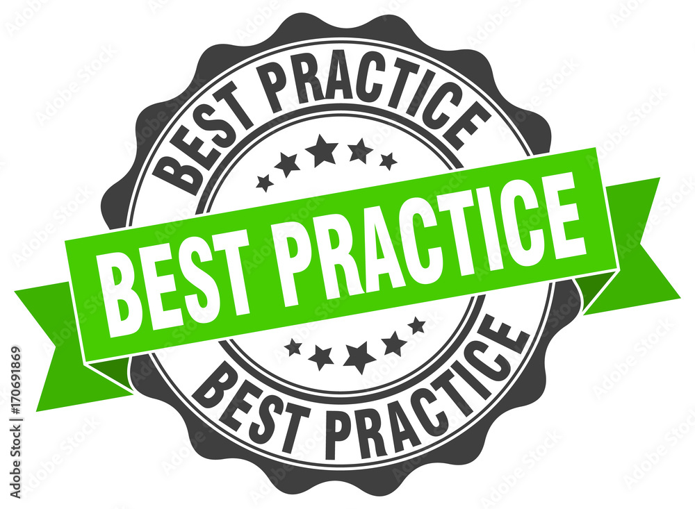 best practice stamp. sign. seal best practice stamp. sign. seal