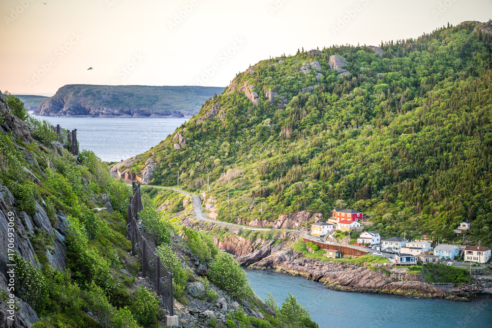 The Narrows leading to port in St. John's, Newfoundland, Canada