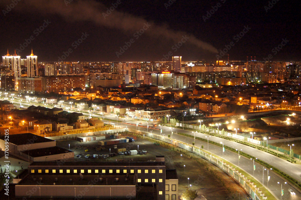 Astana, city lights