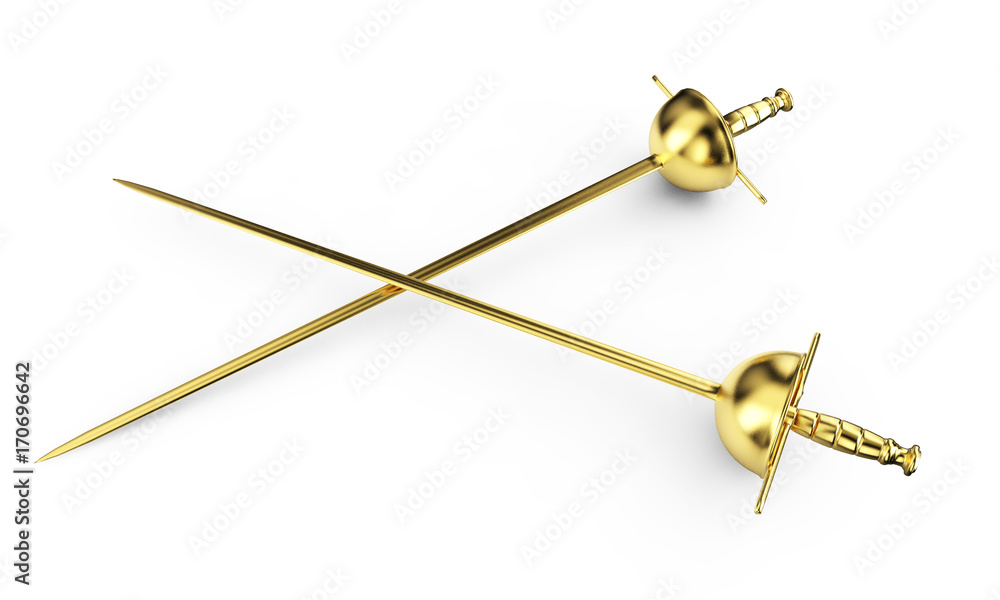 3d render of medieval sword over white background 3d render of medieval sword over white background