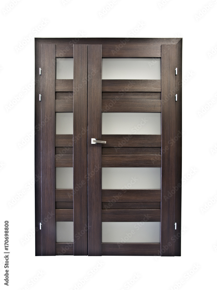Naklejka bivalve interior doors isolated on white background