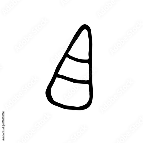 Hand Drawn Halloween Set. Candy.