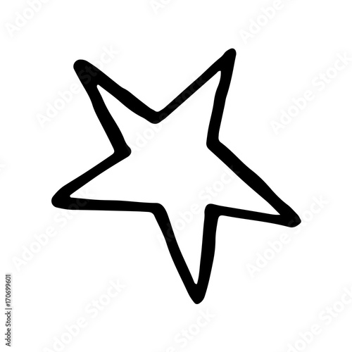 Hand Drawn Halloween Set. Star.