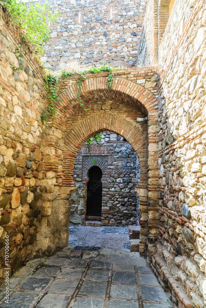 Stone Arches in Alcazaba