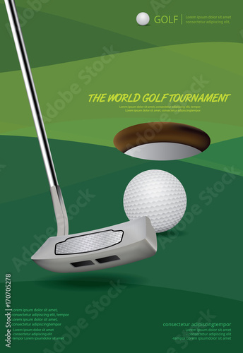 Poster Golf Vector Illustration