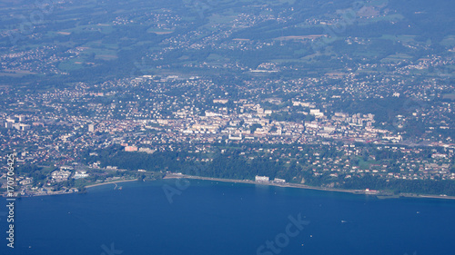 lac du bourget en savoie - vue aérienne © minicel73