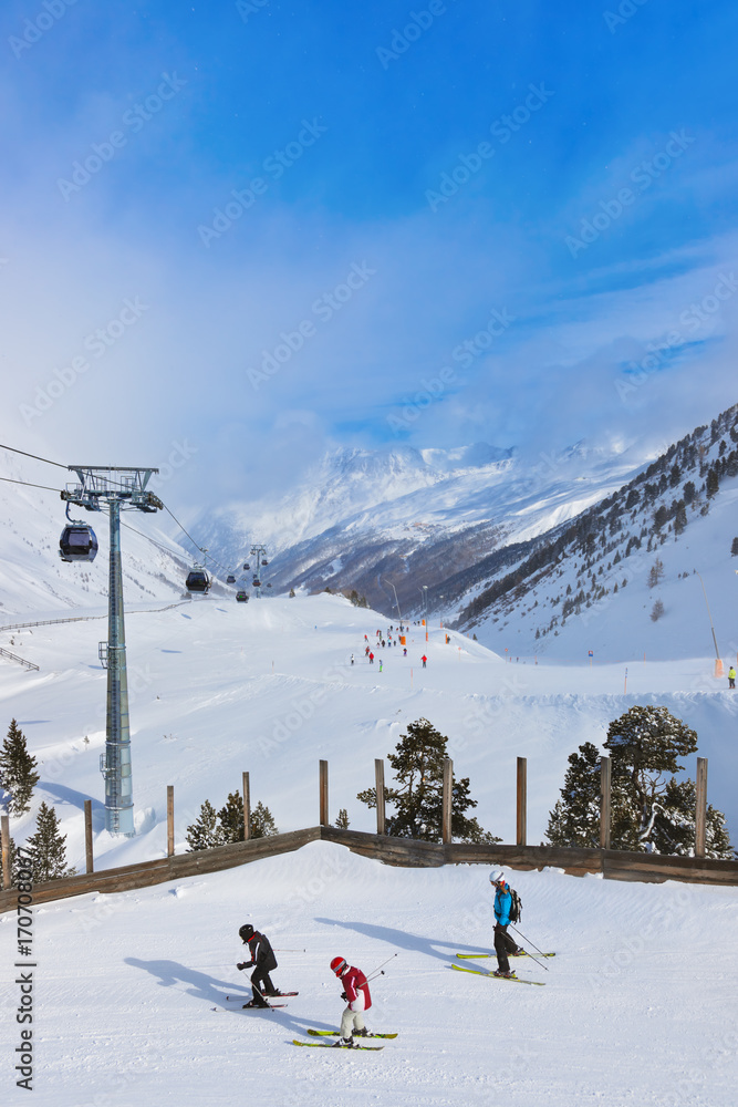 Mountain ski resort Obergurgl Austria Mountain ski resort Obergurgl Austria