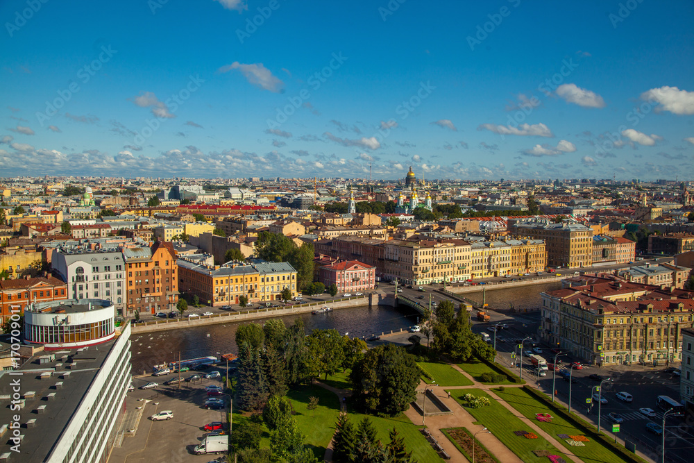 Top view of St. Petersburg