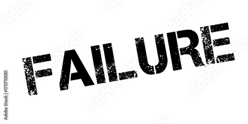 Failure rubber stamp. Grunge design with dust scratches. Effects can be easily removed for a clean, crisp look. Color is easily changed.