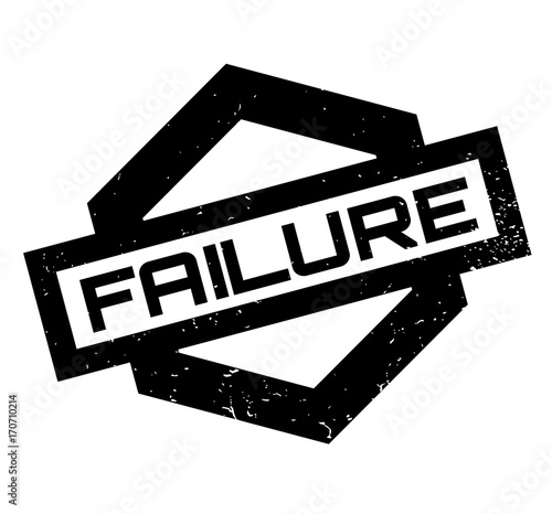 Failure rubber stamp. Grunge design with dust scratches. Effects can be easily removed for a clean, crisp look. Color is easily changed.