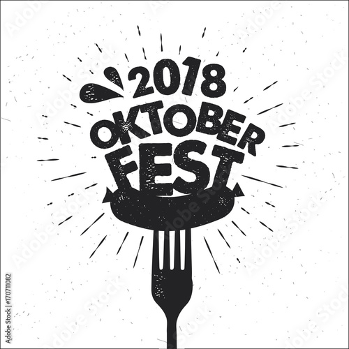 Oktoberfest lettering.