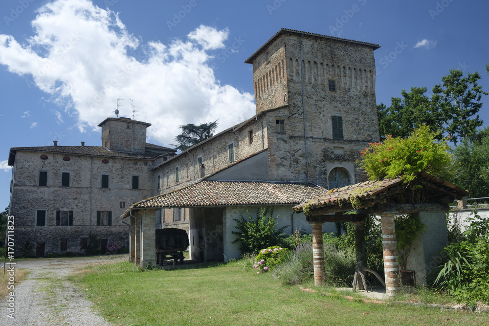 Rural castle near Torrechiara (Italy)