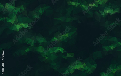 abstract geometric dark green background