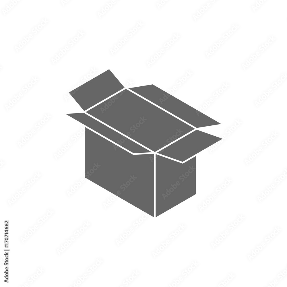 Cardboard box open icon sign. vector illustration Cardboard box open icon sign. vector illustration