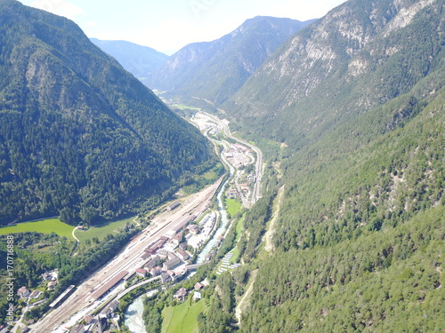 Brennerautobahn aus der Luft photo