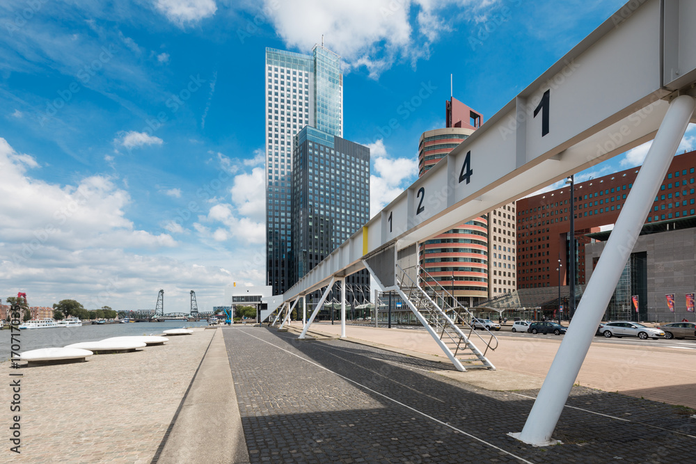 Modern landscape of Rotterdam Modern landscape of Rotterdam