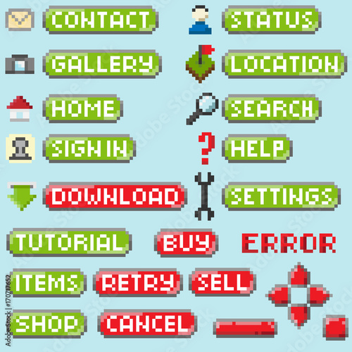 Set of pixel elements