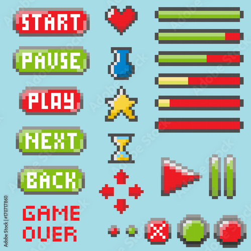 Set of pixel elements