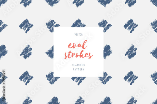 hand drawn coal strokes pattern