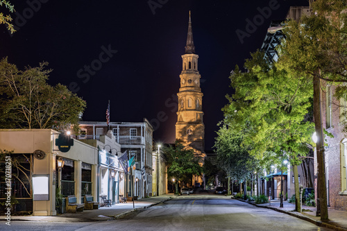 Charleston at night