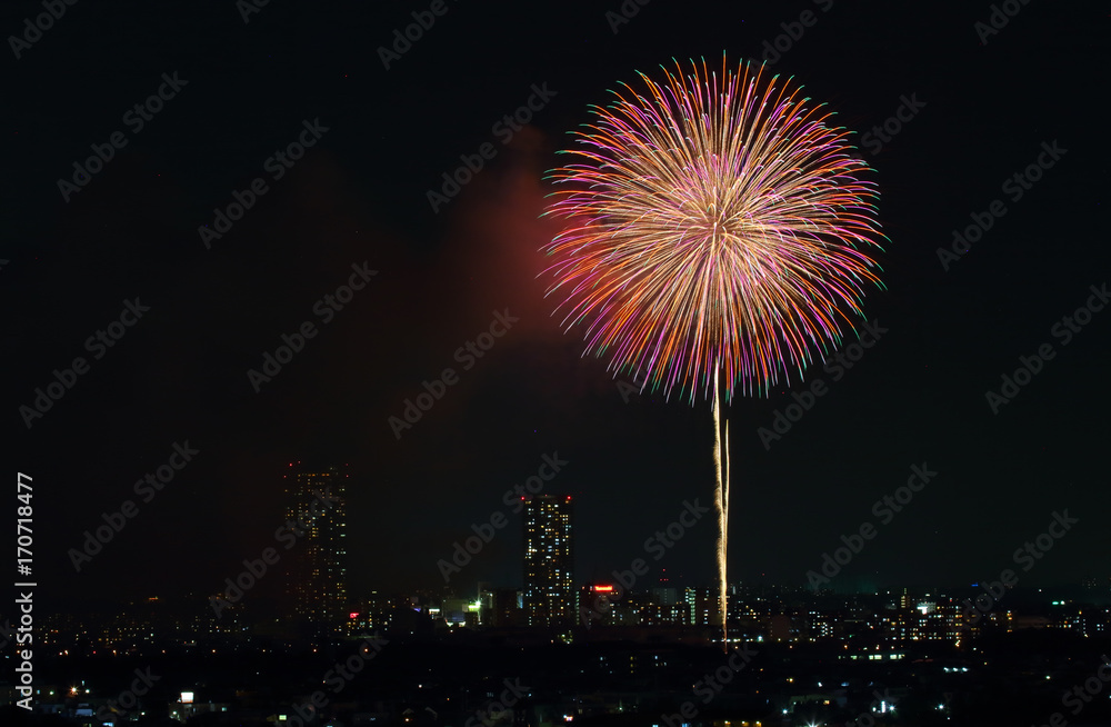 Firework display in Tokyo Firework display in Tokyo