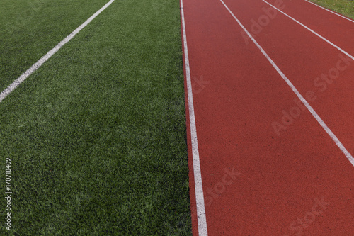 Running sport track and stadium football