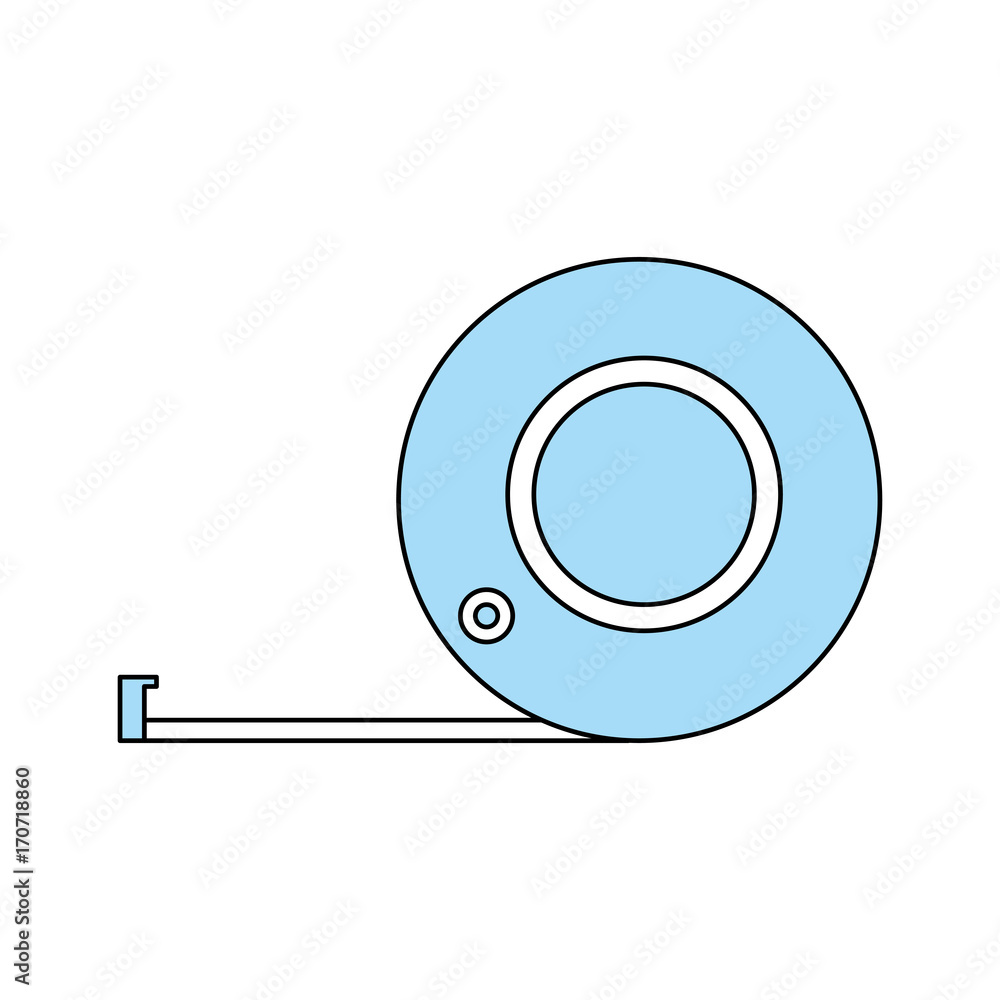 measuring tape tool icon image vector illustration design measuring tape tool icon image vector illustration design