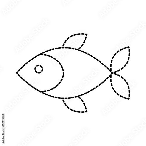 fish shop store market with freshness seafood meal vector illustration