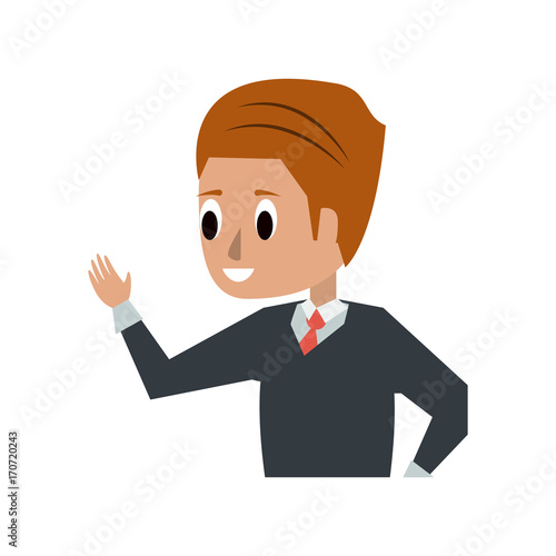 man preppy young adult icon image vector illustration design 