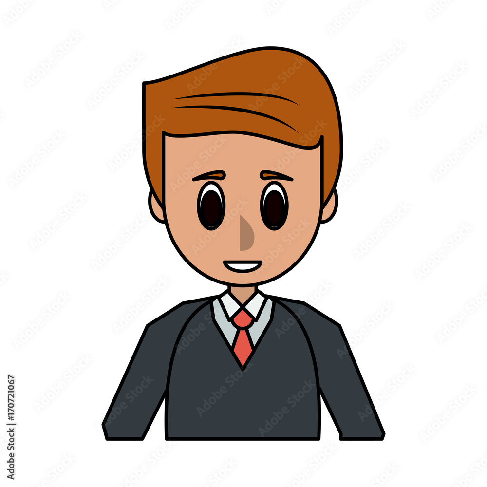 man preppy young adult icon image vector illustration design 