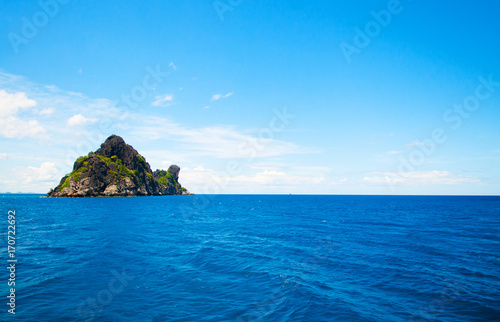 Rock Island in the blue sea © PixHound