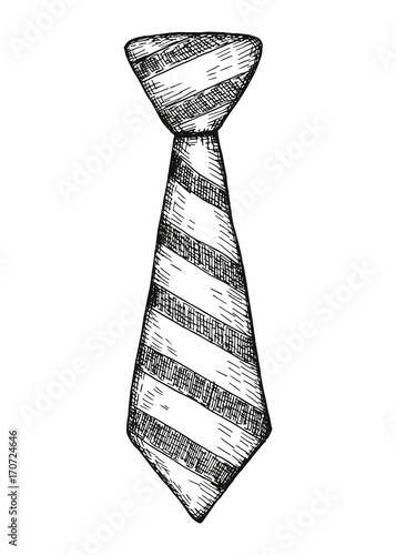 tie. vector illustration hand drawing