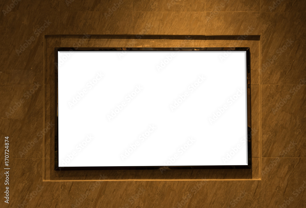 Frame square of billboard indoor with copy space Frame square of billboard indoor with copy space