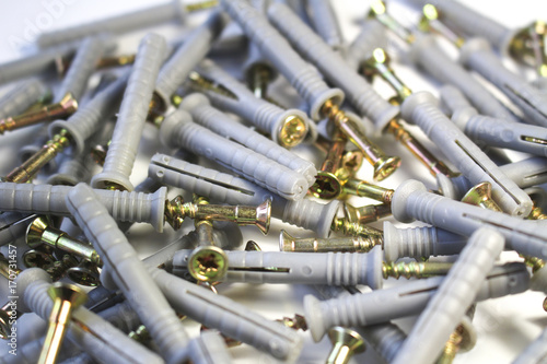 plastic dowels with nail