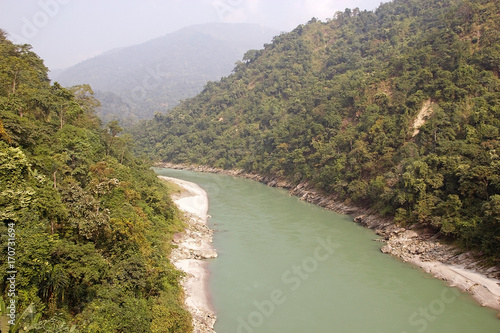 Teesta River, West Bengal, india