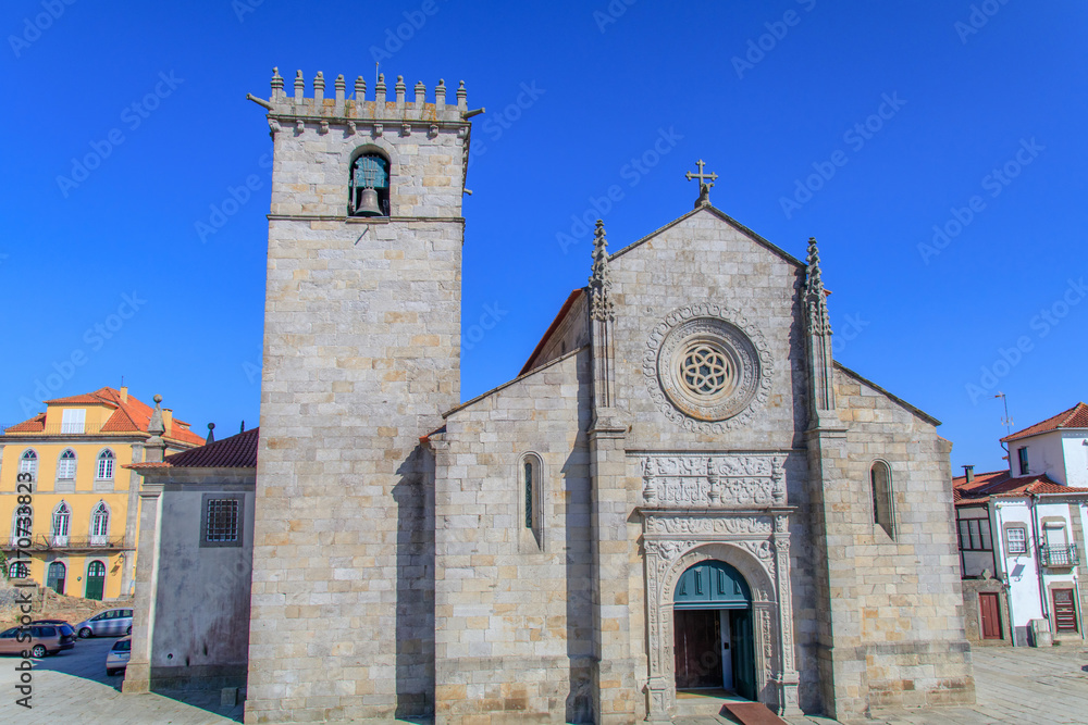 Vista da Igreja Matriz de Caminha em Portugal