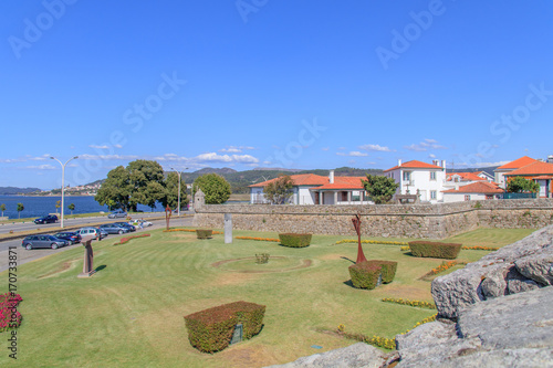 Vista da vila de Caminha em Portugal