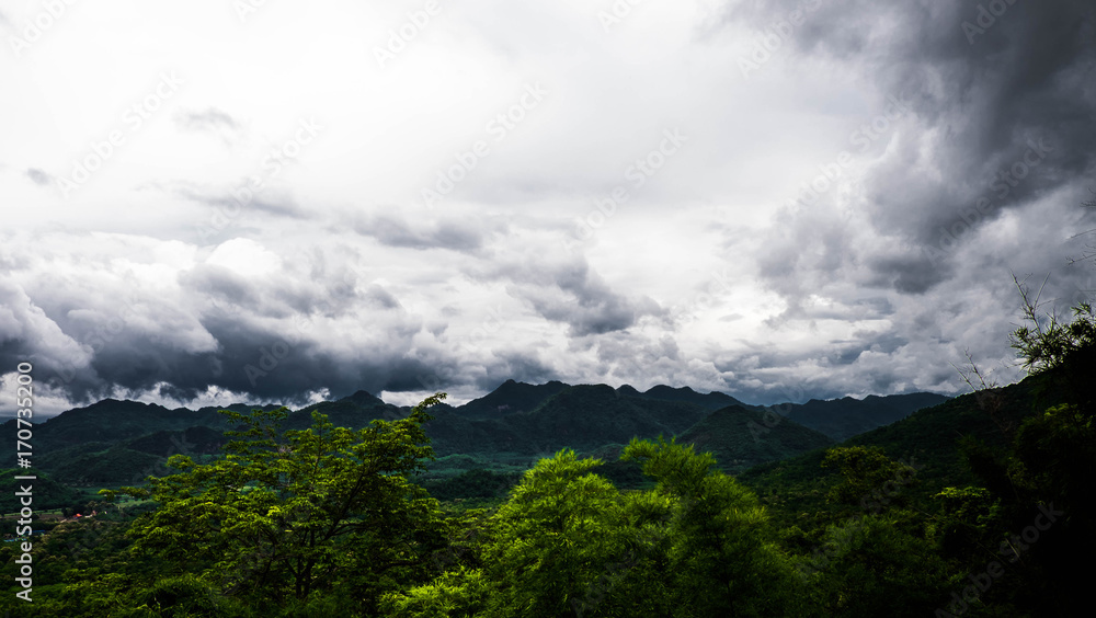 Sky,Landscape,mountain,panorama,tree,forest