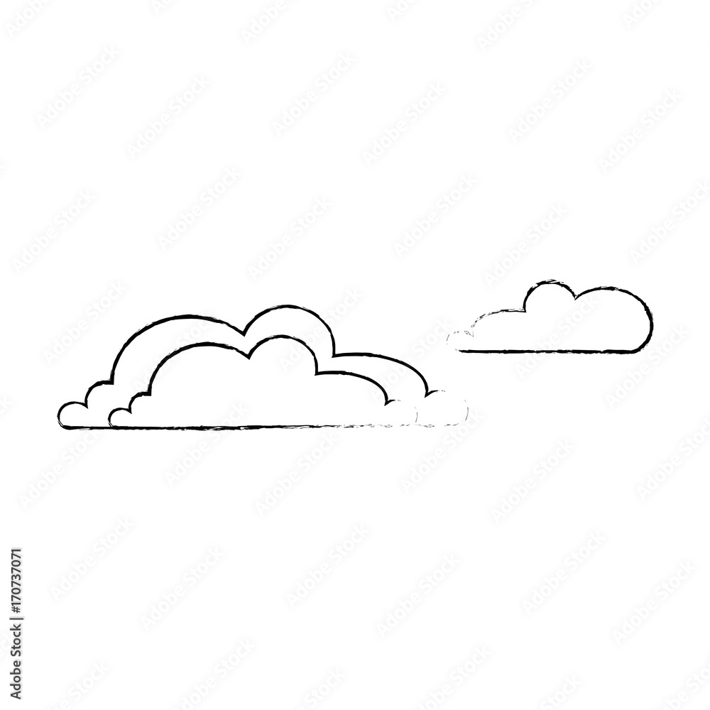 Naklejka cloud sky isolated icon vector illustration design