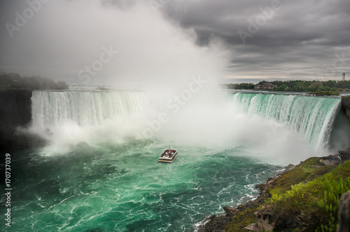 Niagara Falls in stormy weather, Ontario, Canada