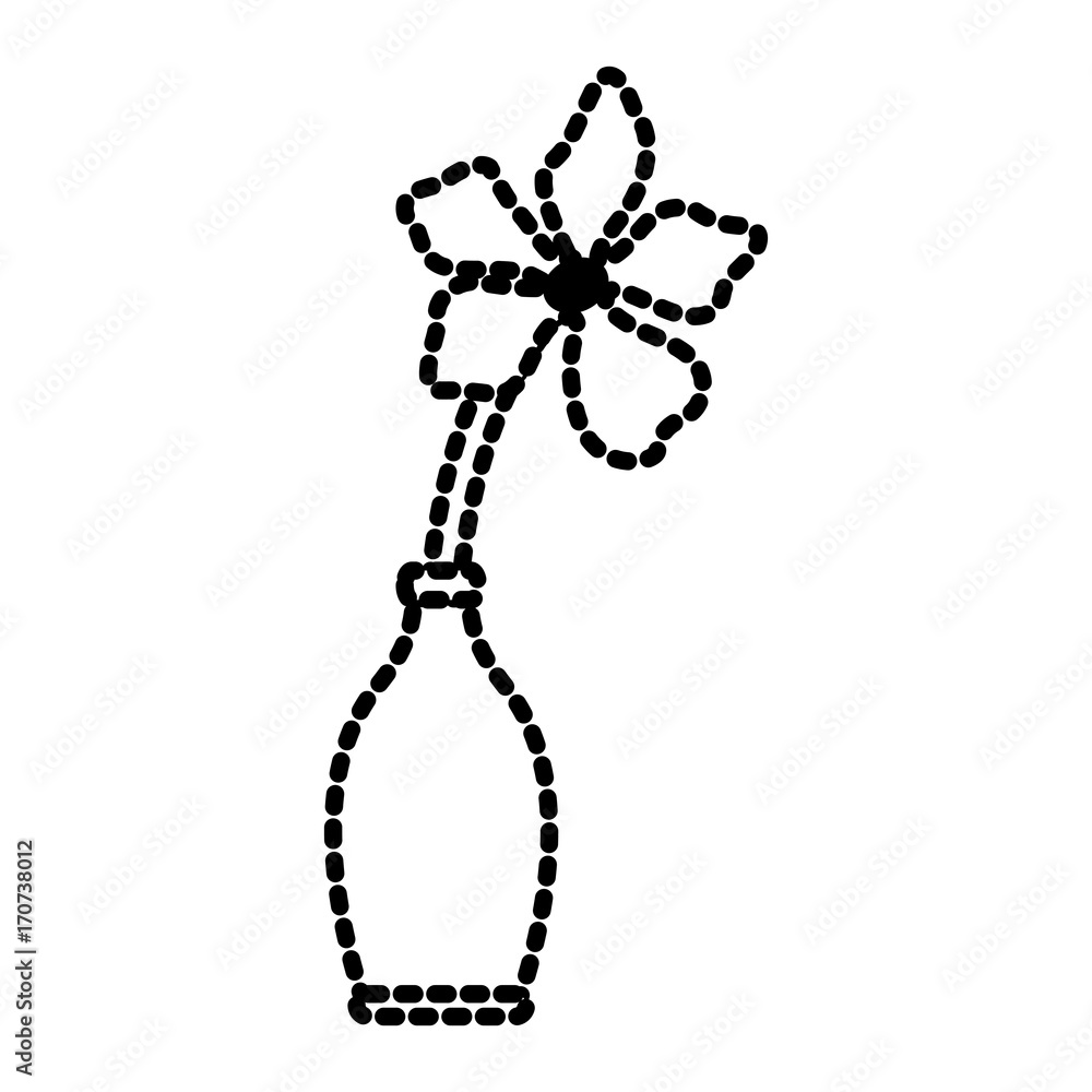 Fototapeta premium Flower in vase icon vector illustration graphic design