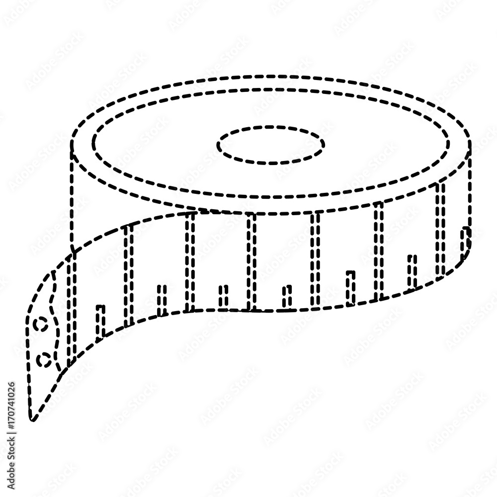 Sewing Tape Measure Icon Vector Illustration Design Royalty Free SVG,  Cliparts, Vectors, and Stock Illustration. Image 85363200.