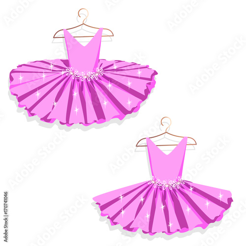 Dance dress on a hanger
