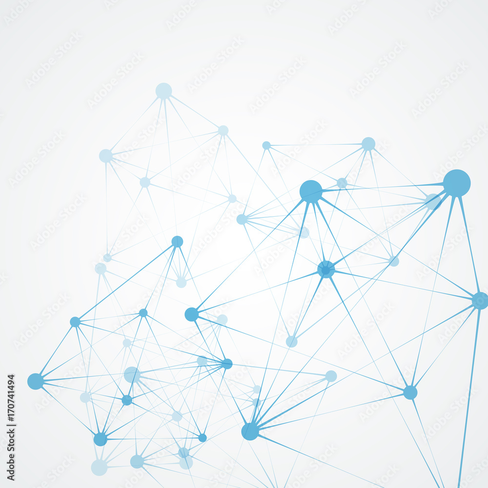 Network connection modern design. Abstract science and technology background Network connection modern design. Abstract science and technology background